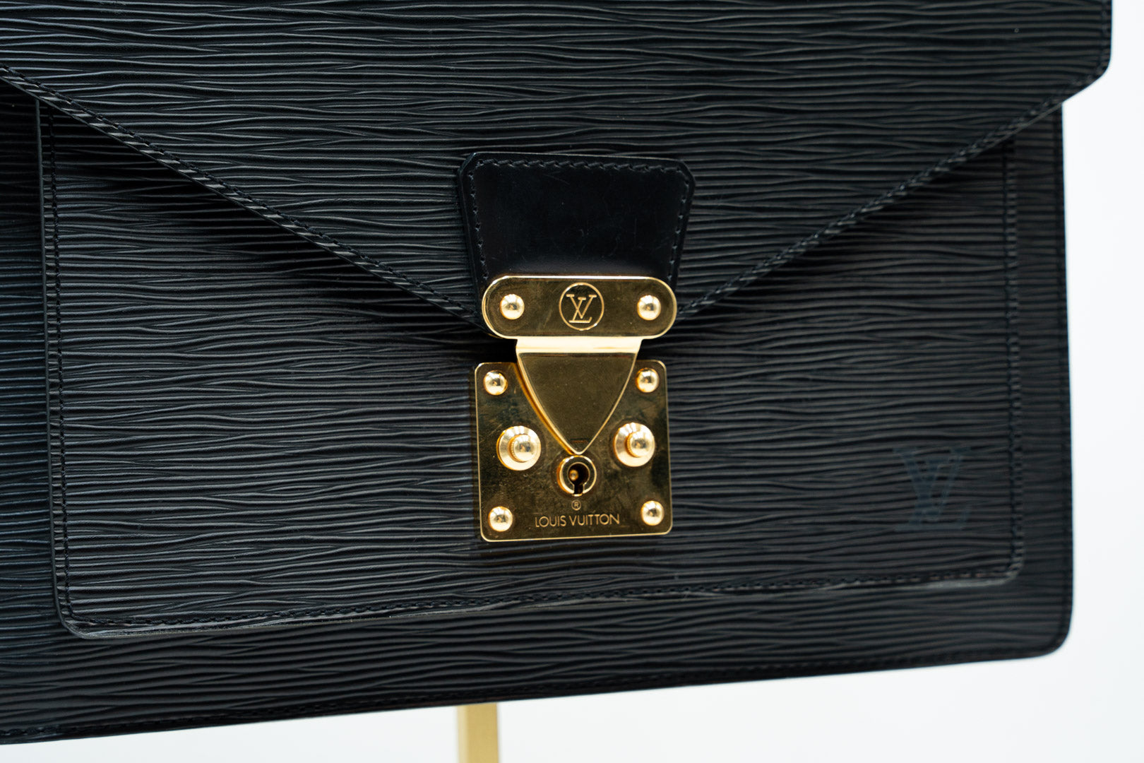 Louis Vuitton Moncaeu Epi Leather Schwarz Handtasche