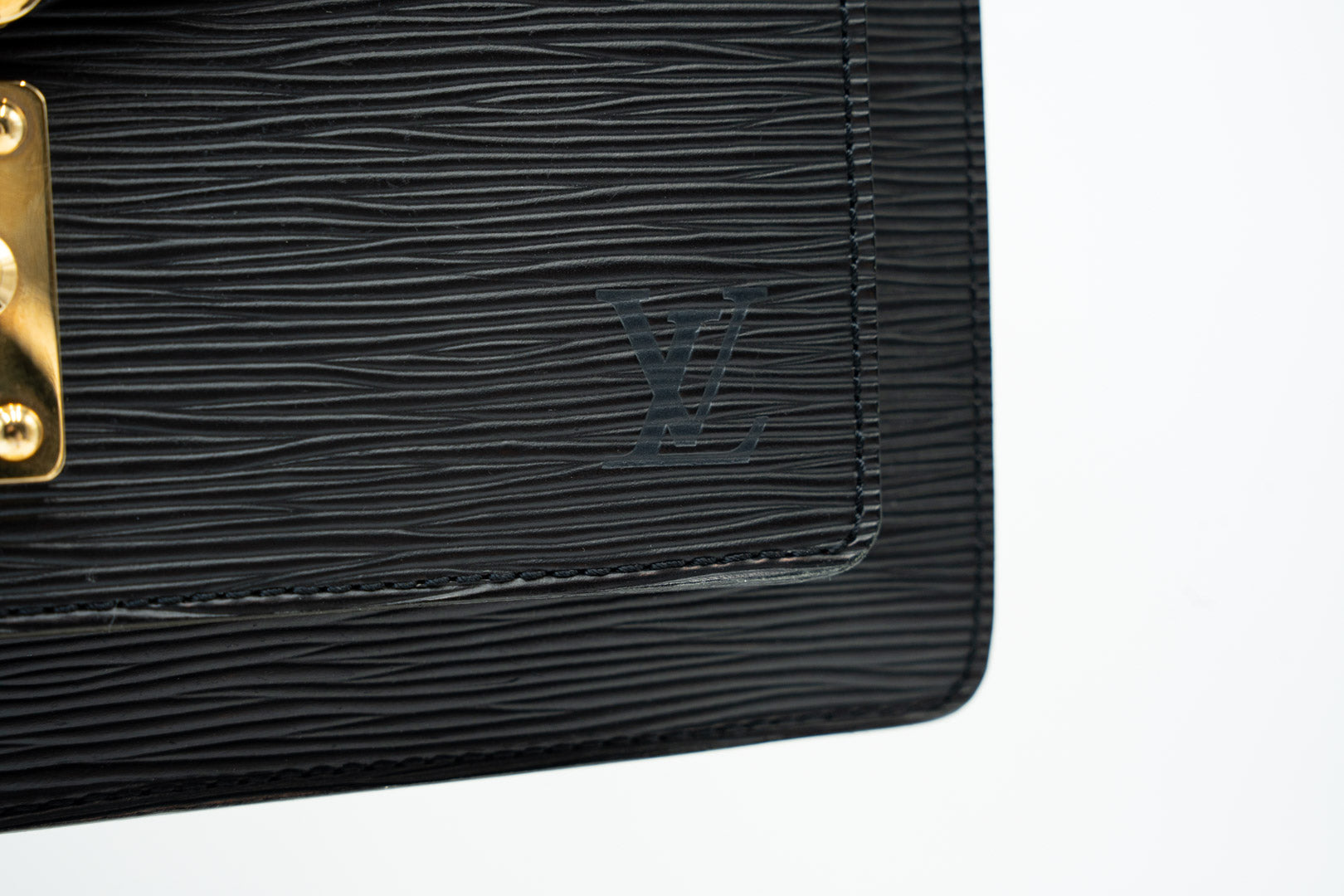 Louis Vuitton Moncaeu Epi Leather Schwarz Handtasche