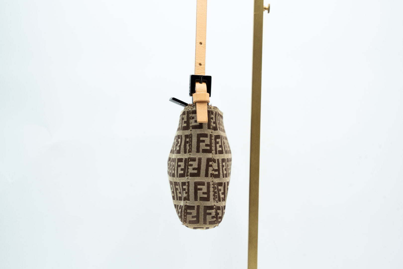 Fendi Zucchino Handbag FF Monogram Braun