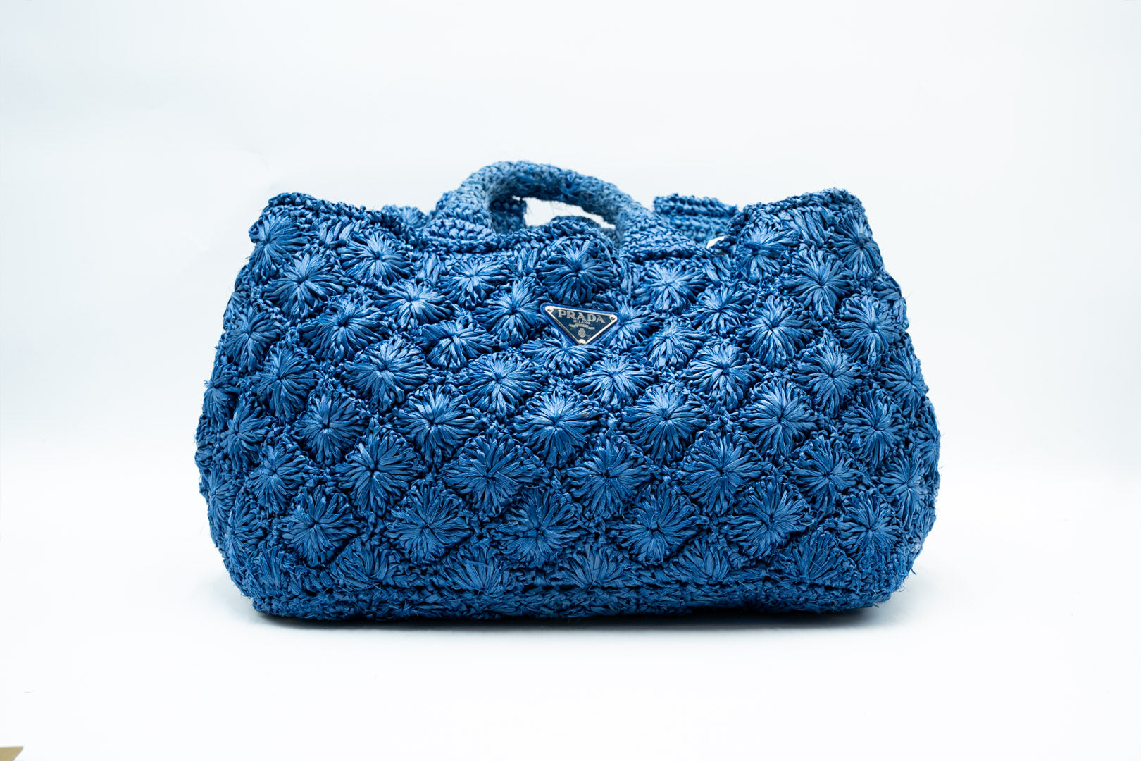 Prada Canap Raffia Satchel Hdntasche