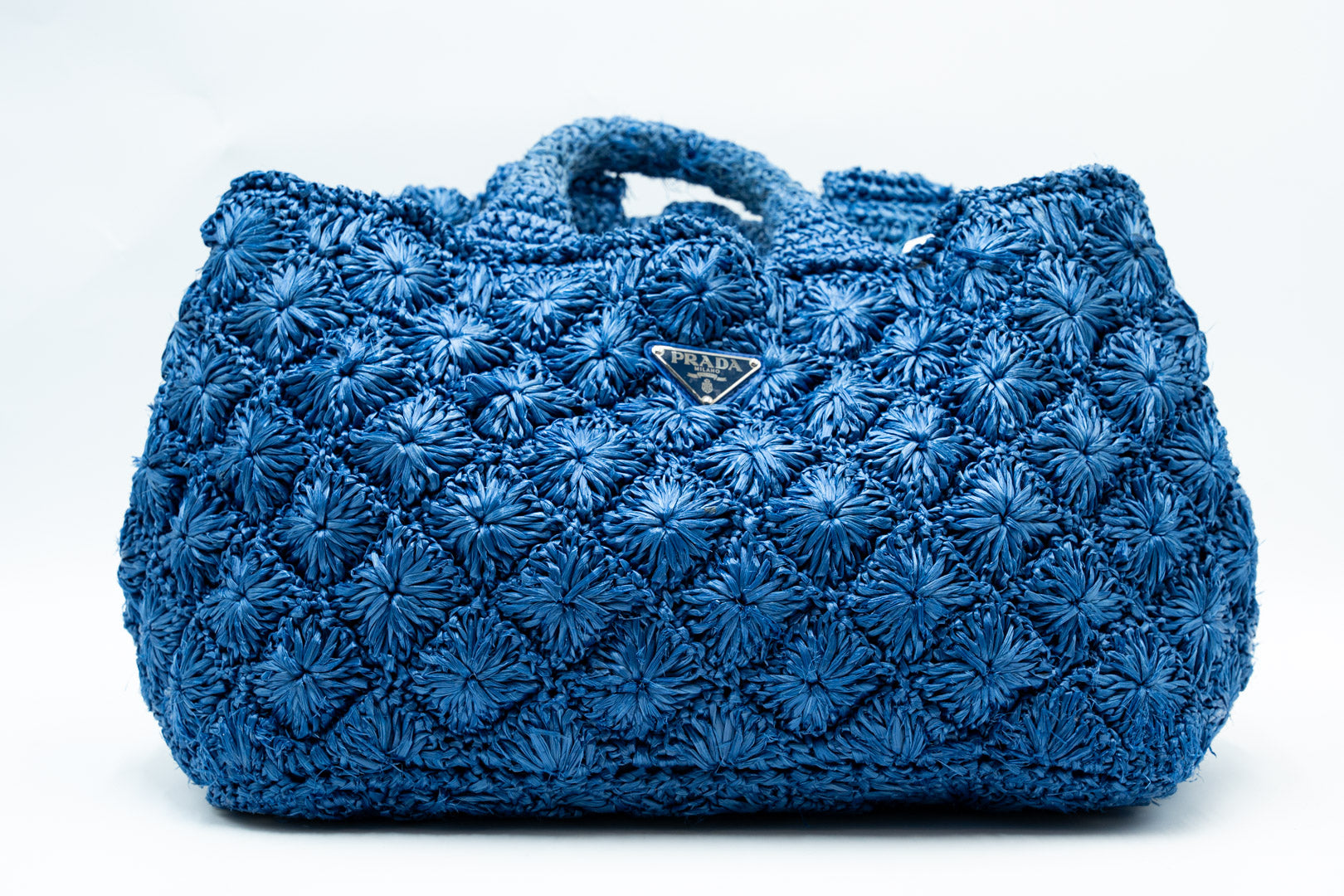 Prada Canap Raffia Satchel Hdntasche