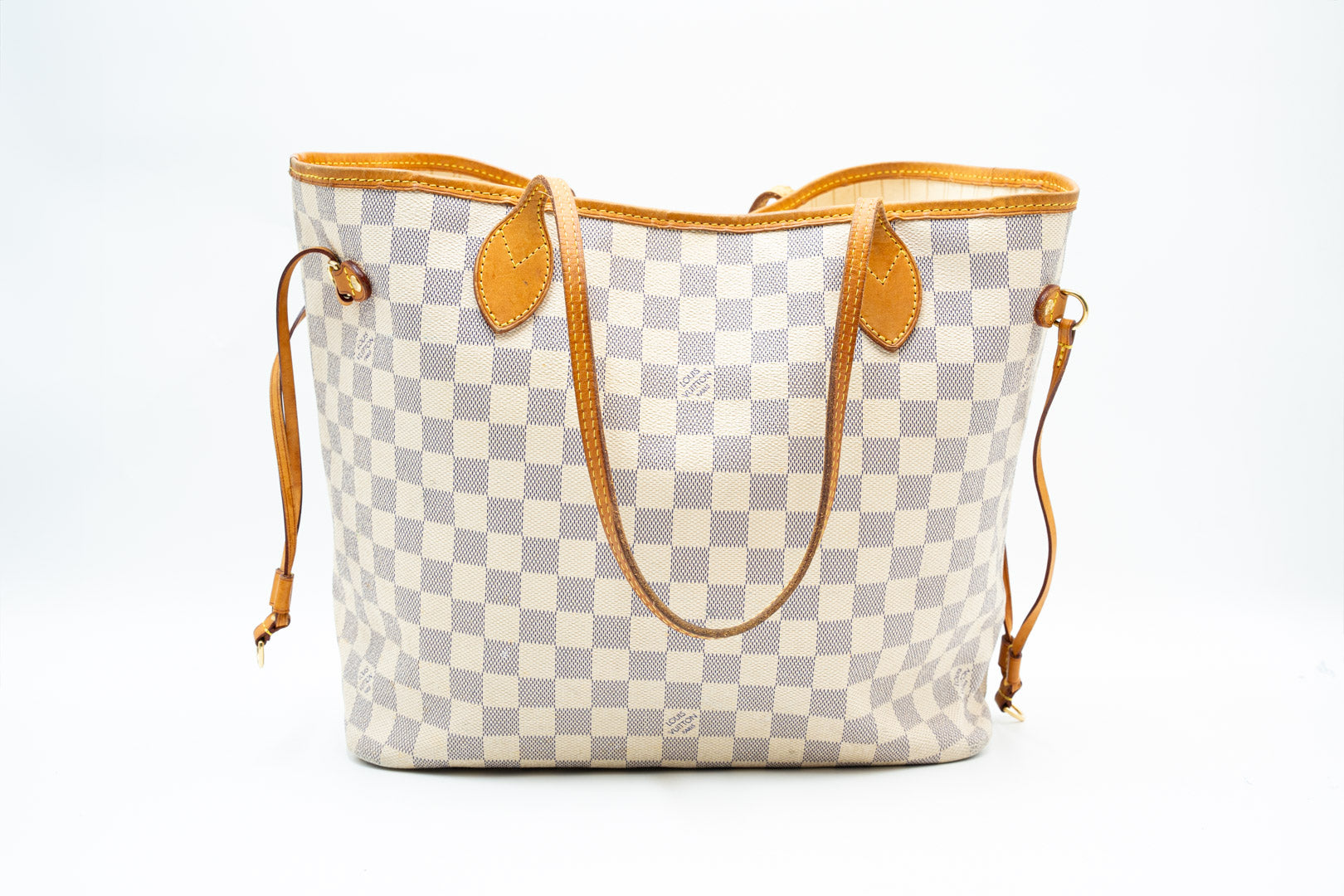 Louis Vuitton Neverfull MM White Damier Handtasche