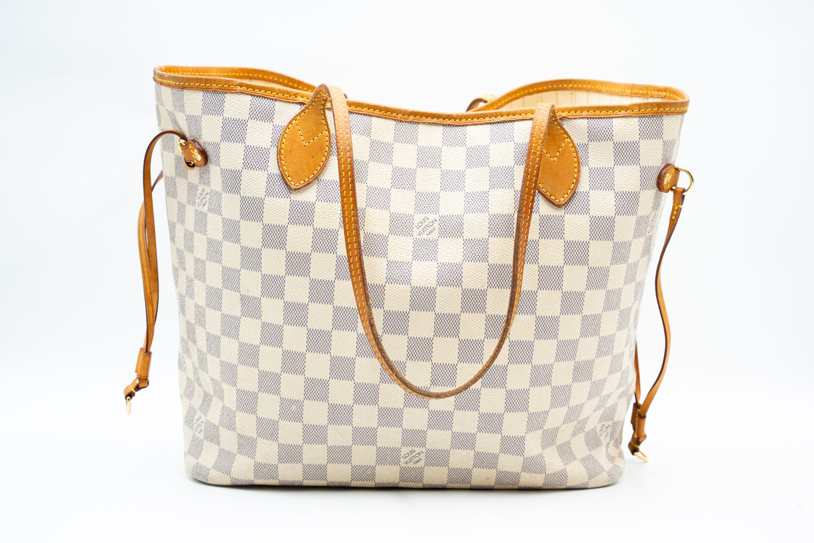 Louis Vuitton Neverfull MM White Damier Handtasche