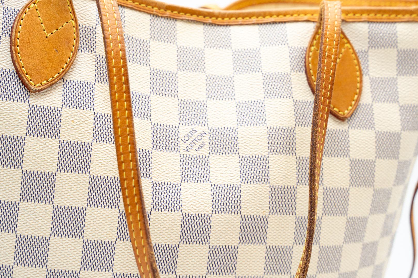 Louis Vuitton Neverfull MM White Damier Handtasche