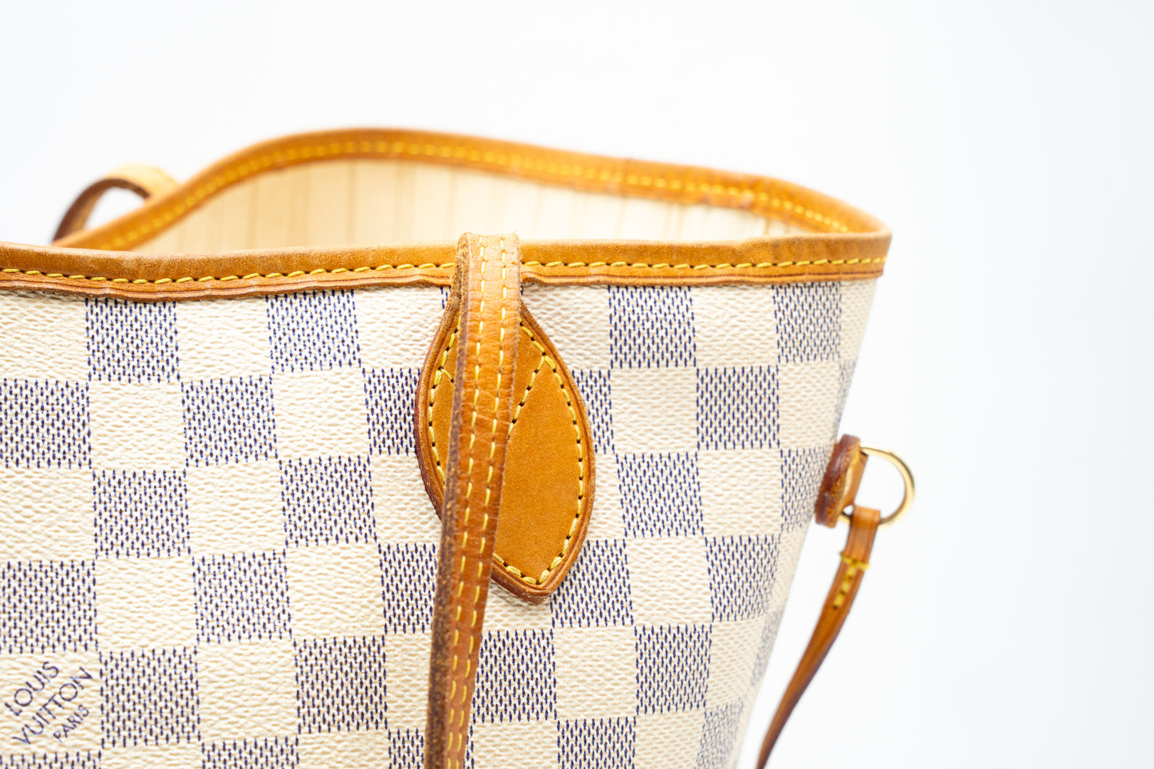 Louis Vuitton Neverfull MM White Damier Handtasche