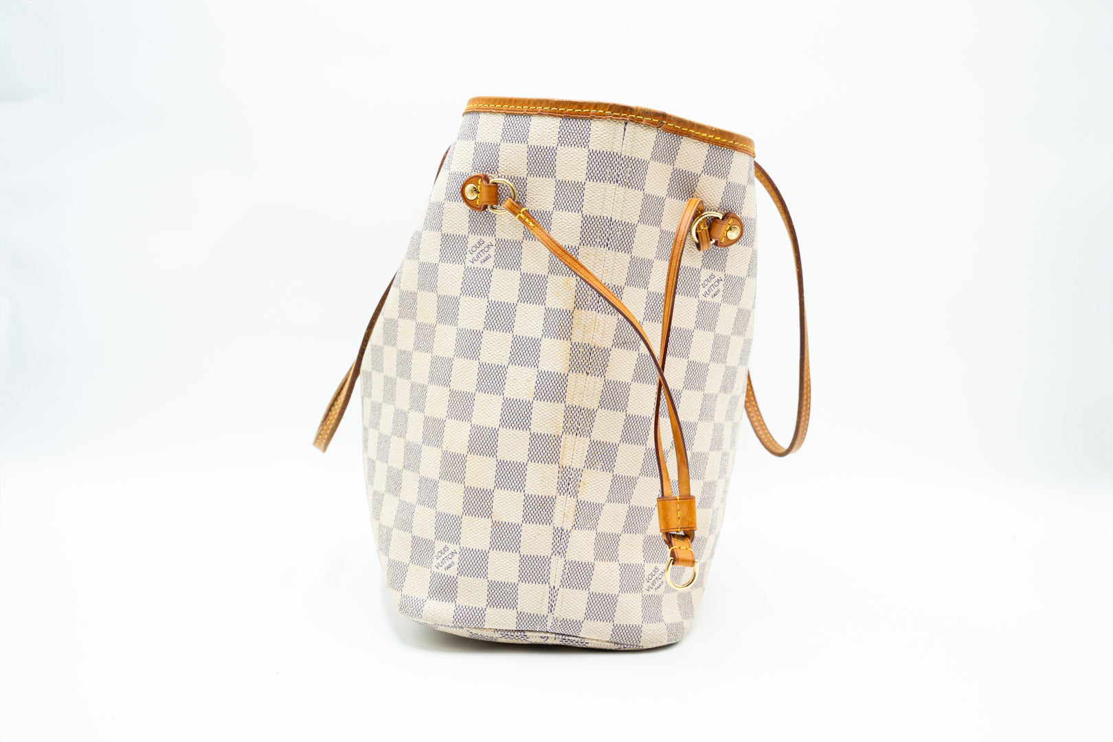 Louis Vuitton Neverfull MM White Damier Handtasche