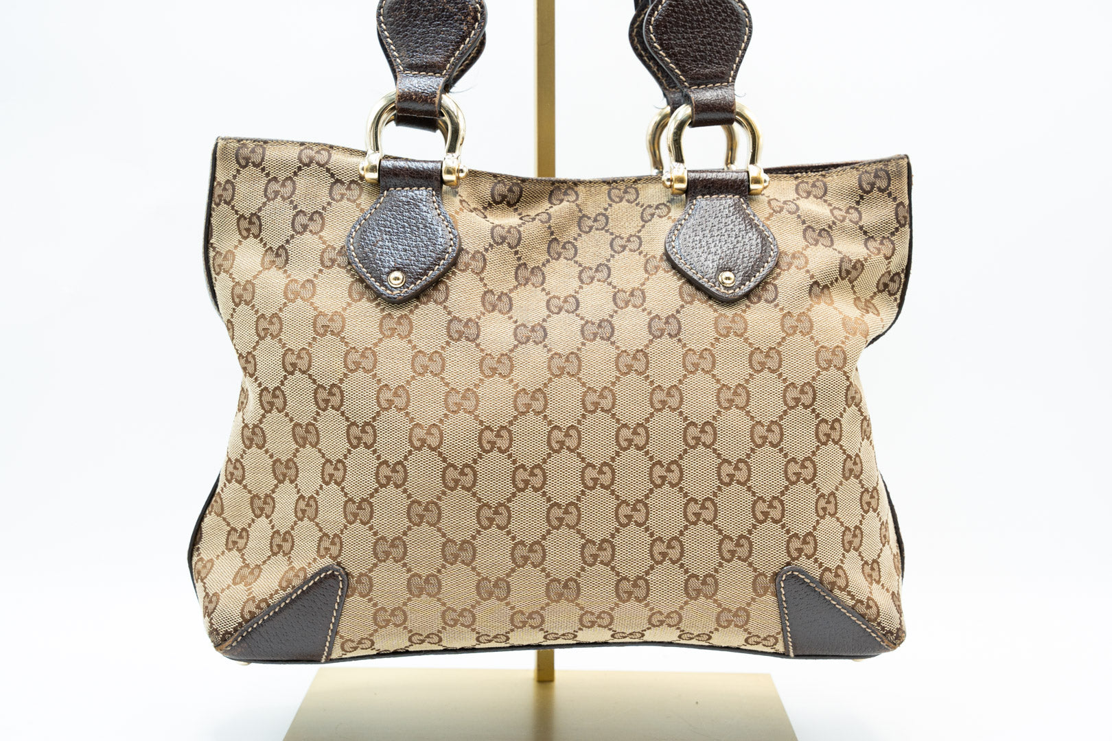 Gucci GG Canvas Tote Beige Braun