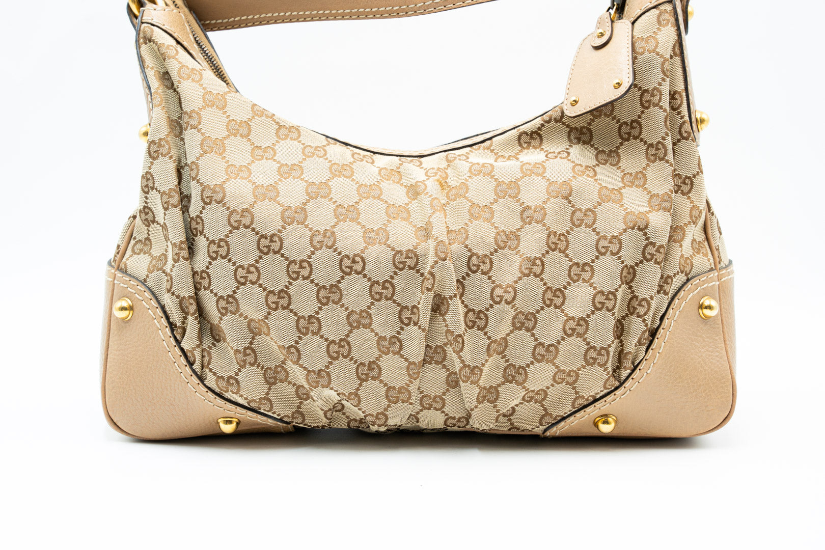 Gucci Jockey Hobo Canvas Monogram Schultertasche